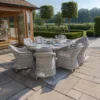 Oxford 8 Seat Oval Dining Set