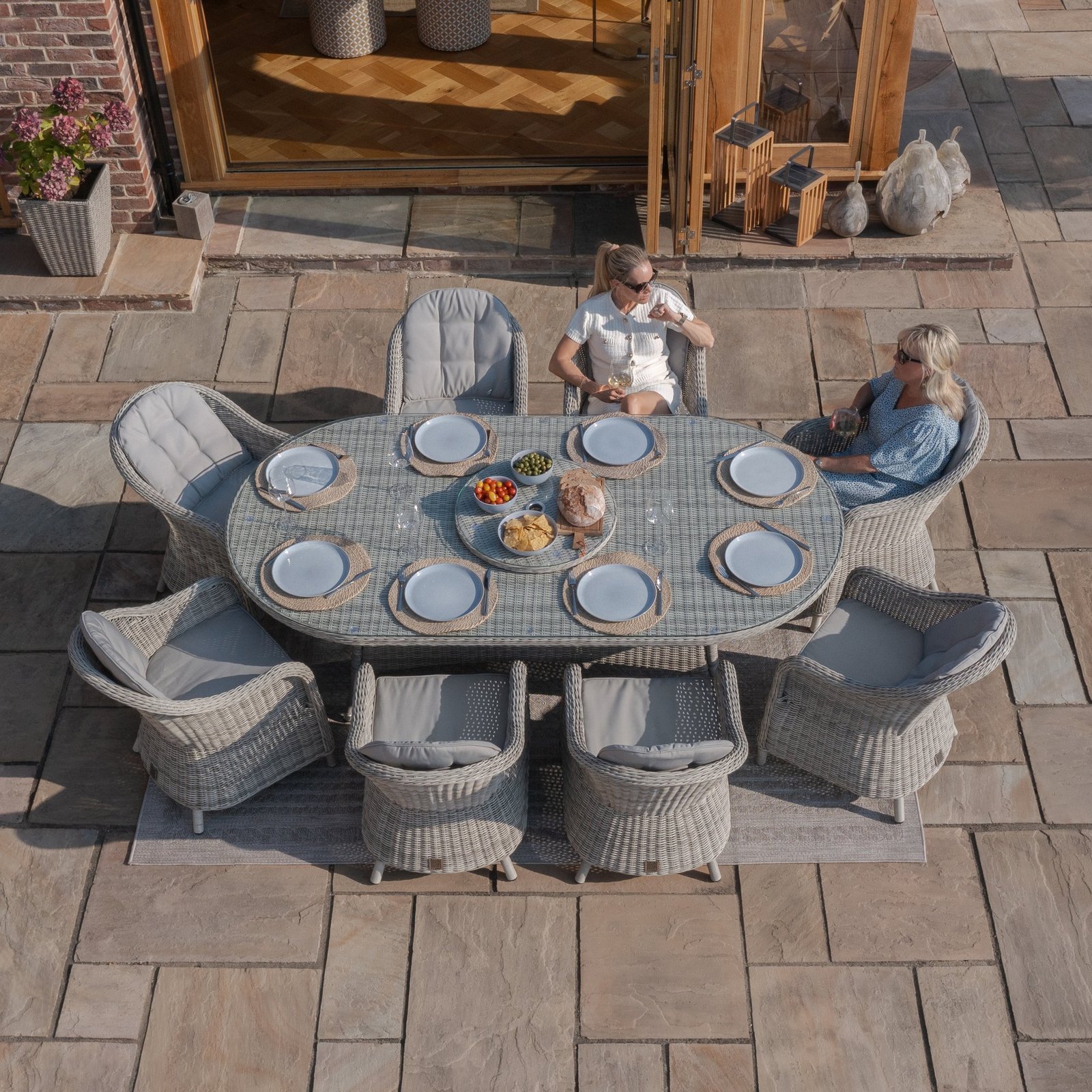 Oxford 8 Seat Oval Dining Set - Image 11