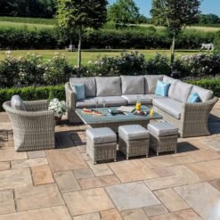 A Oxford Deluxe Large Rattan Corner Dining Set